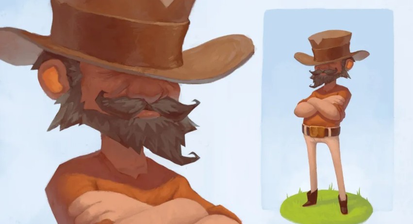 CGCookie – Wrangler Character Concept Art