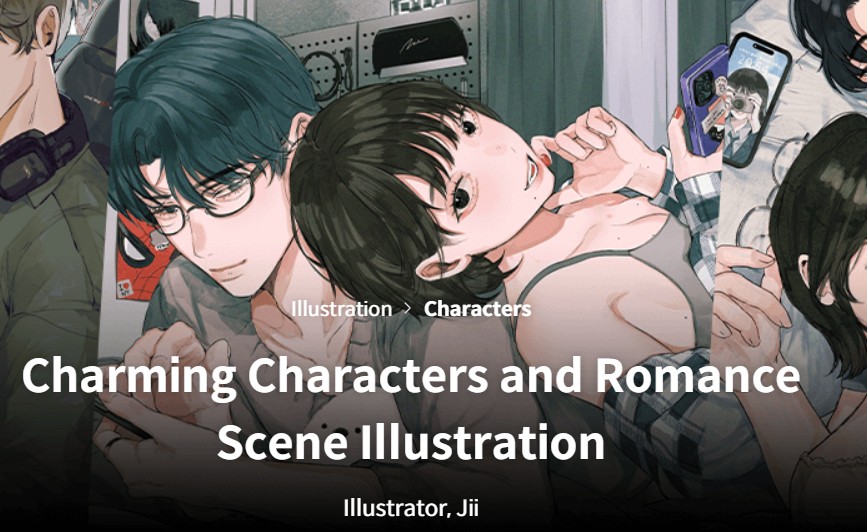 Coloso – Charming Characters and Romance Scene Illustration