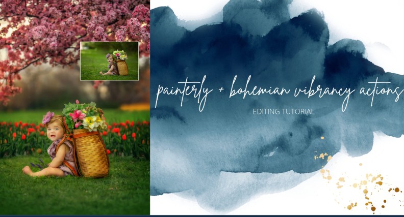 Finding North Education – FN Painterly + Bohemian Vibrancy Actions In Use