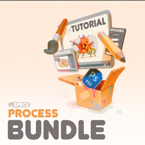 Gumroad – spec – Art Process Bundle: Pumpkin Creature