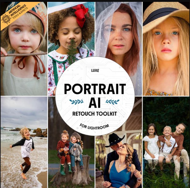 The Luxe Lens – Luxe Portrait AI Adaptive Retouch Toolkit Lightroom Presets – Desktop & Mobile