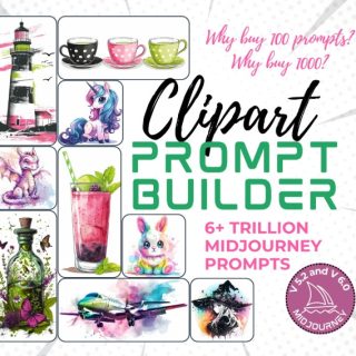 AIcreativeTools – Clipart Prompt Builder PRO Version for Midjourney