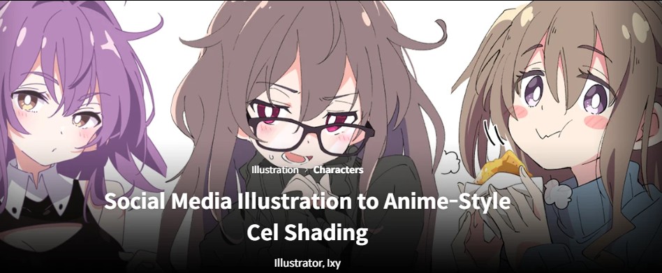 Coloso – Social Media Illustration to Anime-Style Cel Shading