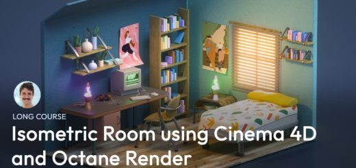 Patata School – How to Make an Isometric Room in Cinema 4D and Octane