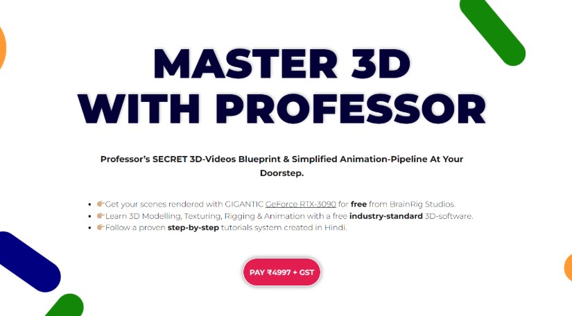 Professorofhow – Master 3D With Professor Animation Course