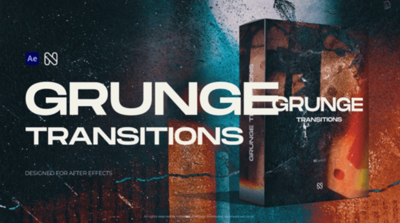 Videohive – Grunge Transitions – 56629501