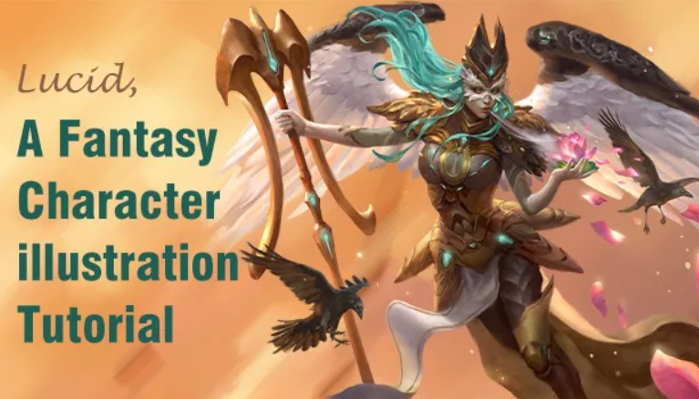 Wingfox – Lucid a Fantasy Character Illustration Tutorial
