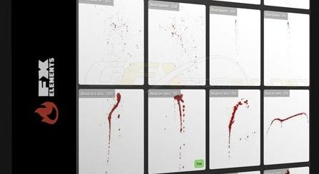 FX Elements – Blood on Body Fabric and Splatter Pack 1