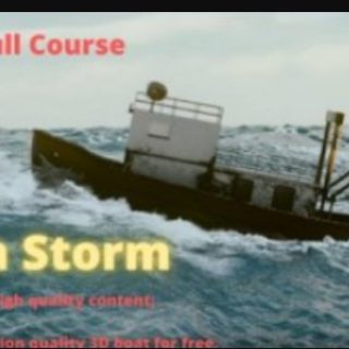 Gumroad – CG Imagine – Boat in a Storm with Diogo Guerreir